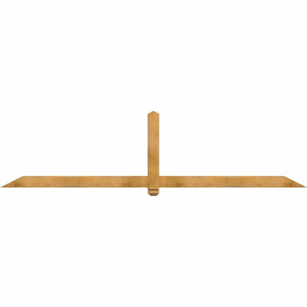 Ekena Millwork Eugene Rough Sawn Timber Gable Bracket, Western Red Cedar, 108"W x 27"H x 2"D x 4"F, 6/12 Pitch GBW108X27X0204EUG00RWR - main